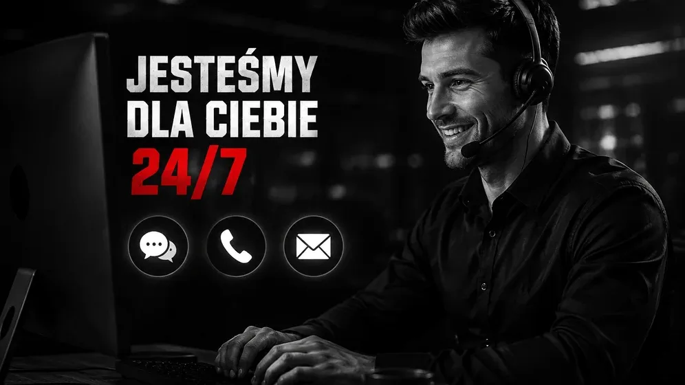 konsultant obsługi klienta z zestawem słuchawkowym przy komputerze